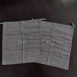 2 Dior Dust Bags